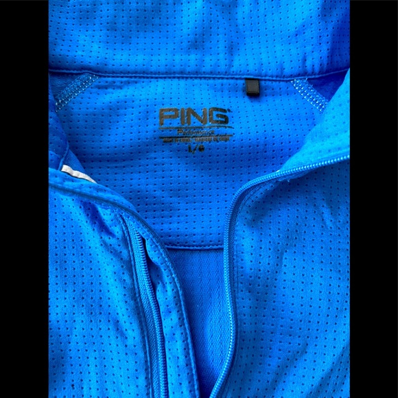Mens Ping 1/4 Zip Chest Yoke Pullover - Picture 3 of 4